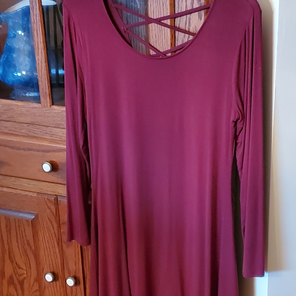 Cranberry skater dress size M